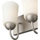 Ivey Lake 4 Light 21.5 inch Satin Nickel Vanity Light Wall Light